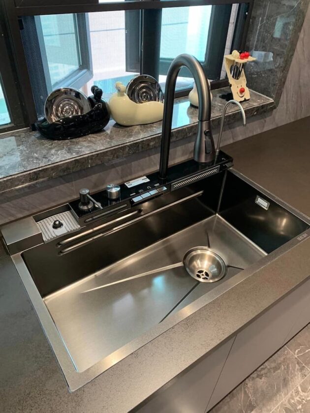Évier cuisine inox 304 75/46 🇮🇹